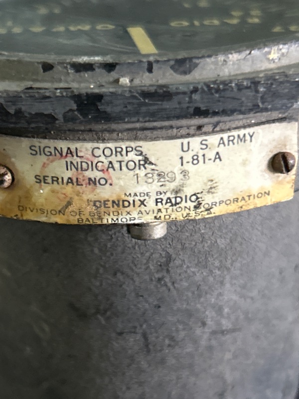 Photo 2 of Vintage aircraft Radio compass Signal Corps US Army Bendix unknown condition 