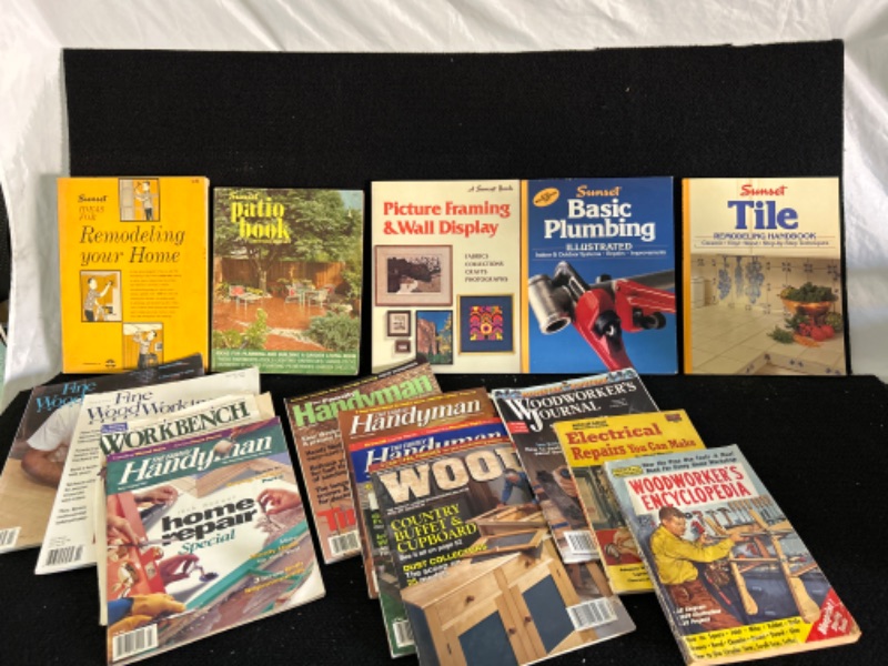 Photo 1 of Lot of books and magazines about woodworking and home improvement 