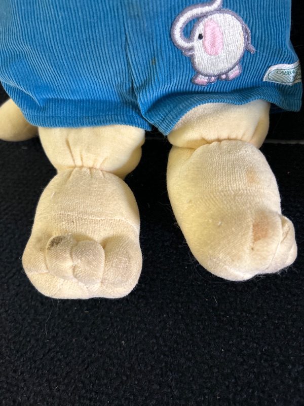 Photo 2 of Cabbage patch kids doll and Koosas Chester Doll missing one shoe and Chester  has stains on feet 