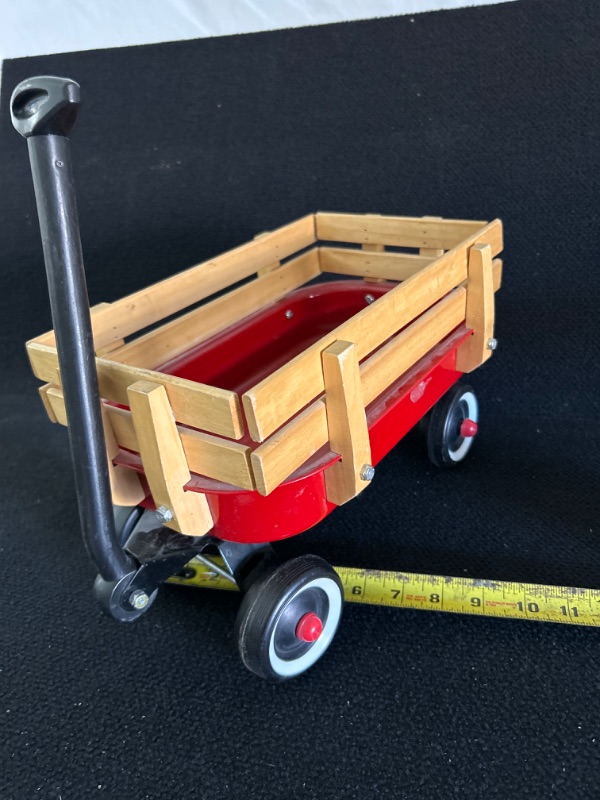 Photo 3 of Small display Radio Flyer wagon Measures appx 14 inches long by 8 inches tall like new condition 