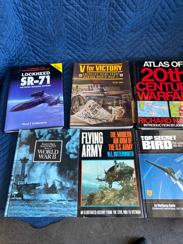 Photo 2 of Lot of 10 books WWII aircraft warfare Lockheed SR-71 