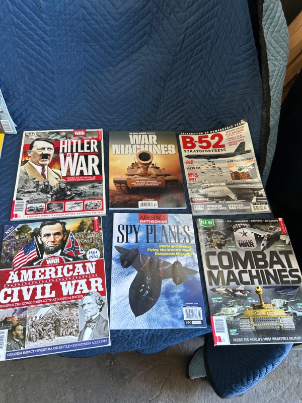 Photo 2 of 11 Military magazines WWII B52 Civil war Hitler Spy planes