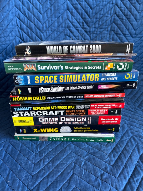 Photo 1 of 14 vintage computer manuals strategy guides doom Star Wars x wing home world star craft 