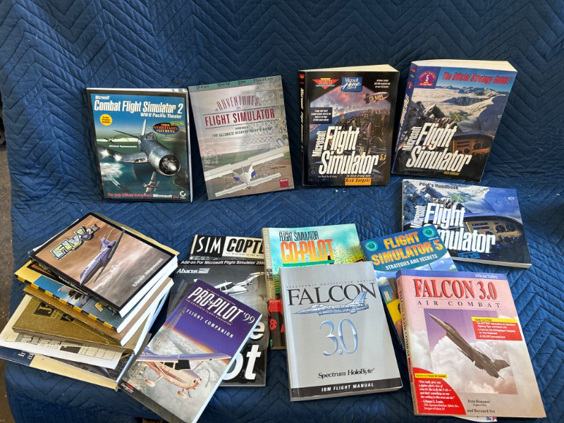 Photo 1 of 16 Vintage flight simulation guide books 