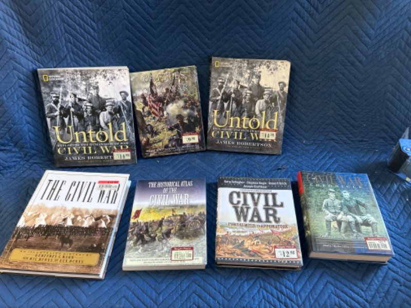 Photo 1 of 7 Civil War books 