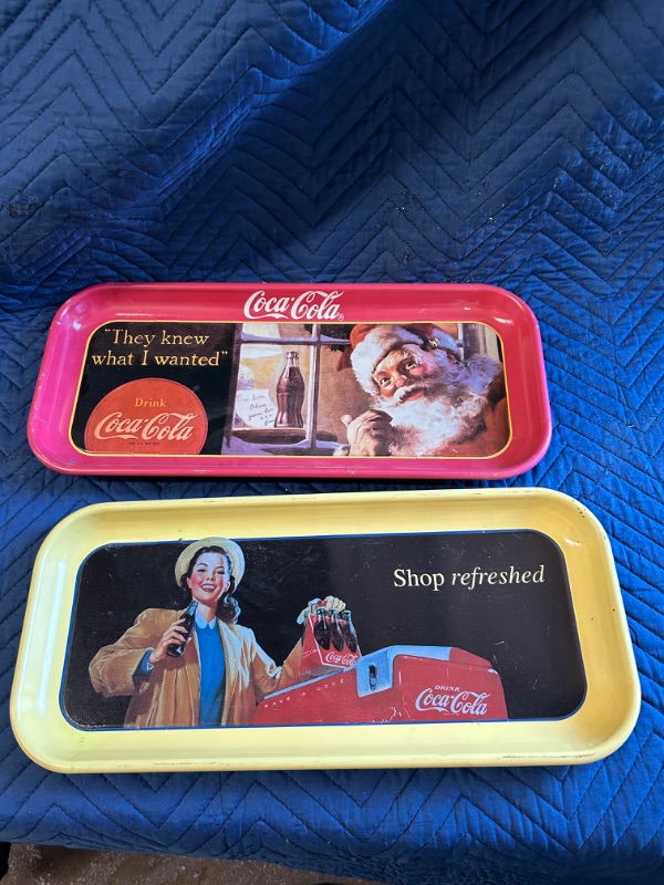 Photo 1 of 2 Coca Cola trays Coke 