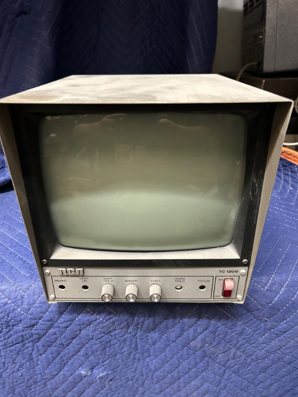 Photo 1 of RCA TC-1209 TV CCTV television untested dusty as found 