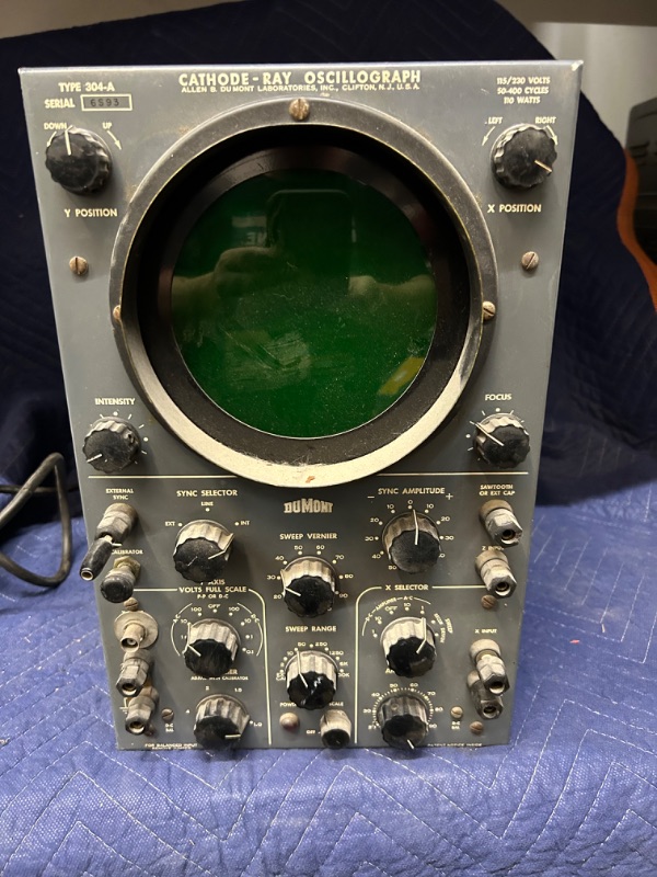 Photo 1 of Dumont 304-A oscillograph  untested dusty as found 