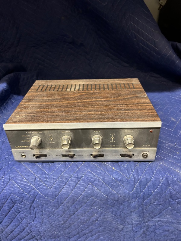 Photo 1 of  Lafayette LA-524 Amplifier Cord cut off untested dusty as found 