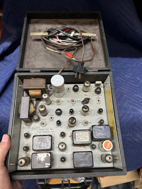 Photo 1 of Hickok 660 Radio TV tester untested dusty as found 