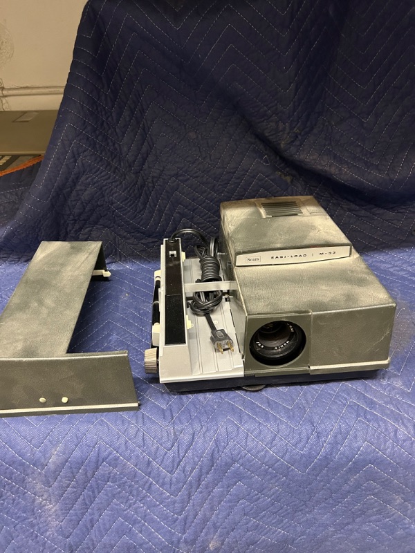 Photo 1 of Sears M-33 slide  projector untested dusty as found 