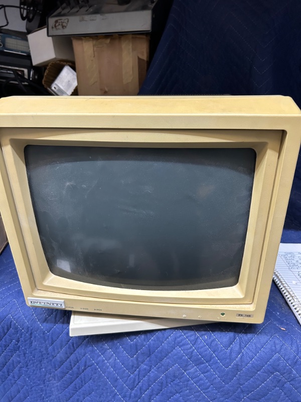 Photo 1 of Vintage Infiniti PZ-14S Computer monitor untested dusty as found 