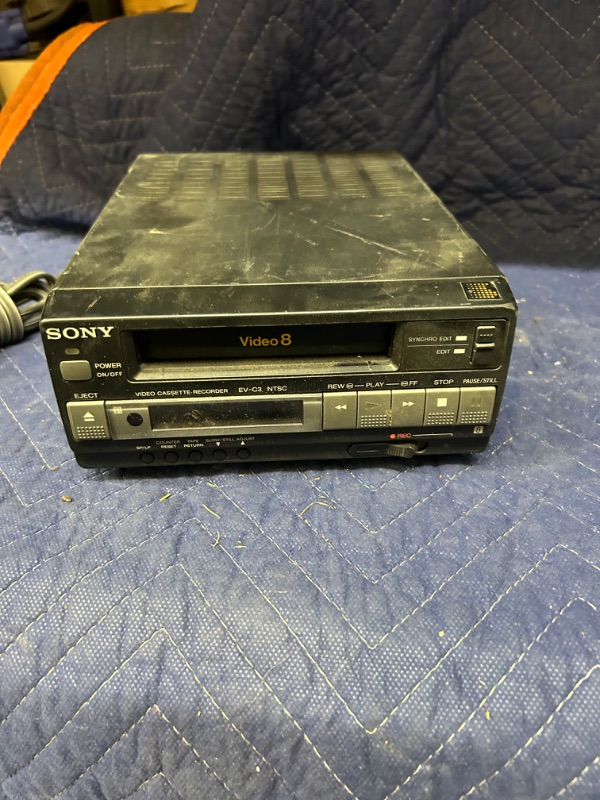 Photo 1 of Sony EV-C3 Video 8 Player untested dusty as found 