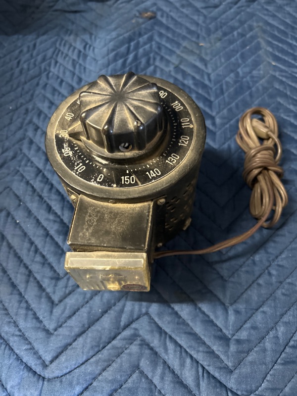 Photo 1 of electric Motor with dial and voltmeter tester untested dusty as found 