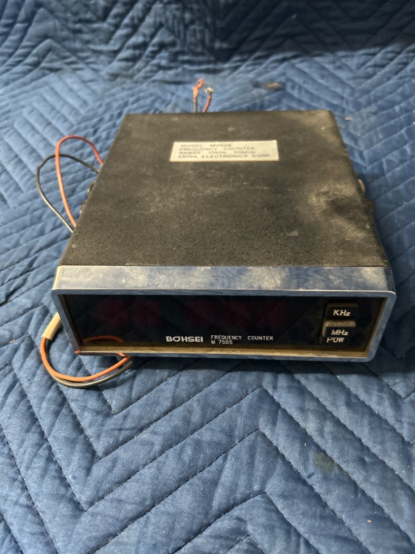 Photo 1 of Bohsei 7505 frequency counter untested dusty as found 