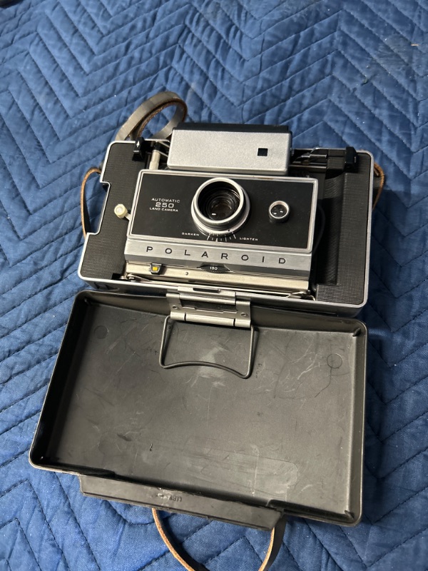 Photo 1 of Polaroid 250 land camera untested dusty as found 