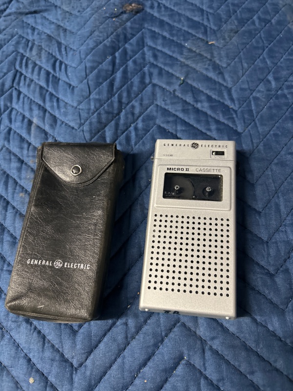 Photo 1 of Ge micro cassette recorder untested  as found 