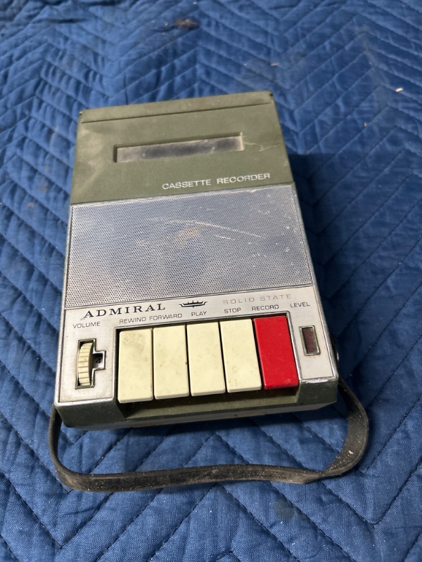 Photo 1 of Admiral cassette player untested dusty as found 