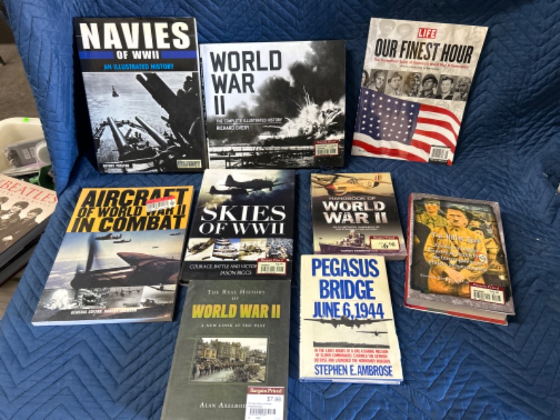 Photo 1 of 9 books about WWII