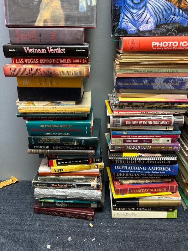 Photo 3 of lot of 100 books 