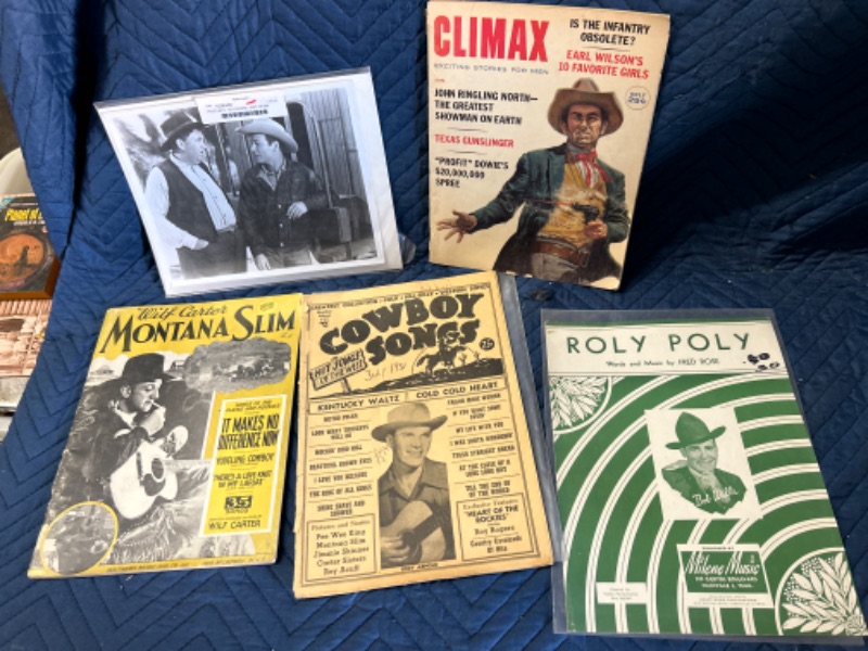 Photo 1 of Cowboy music books and Photo of Roy Rogers