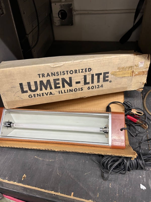 Photo 1 of Vintage Lumen Lite 12V fluorescent light in original box untested 