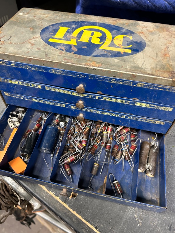 Photo 5 of Small metal cabinet marked IRC full of diodes 