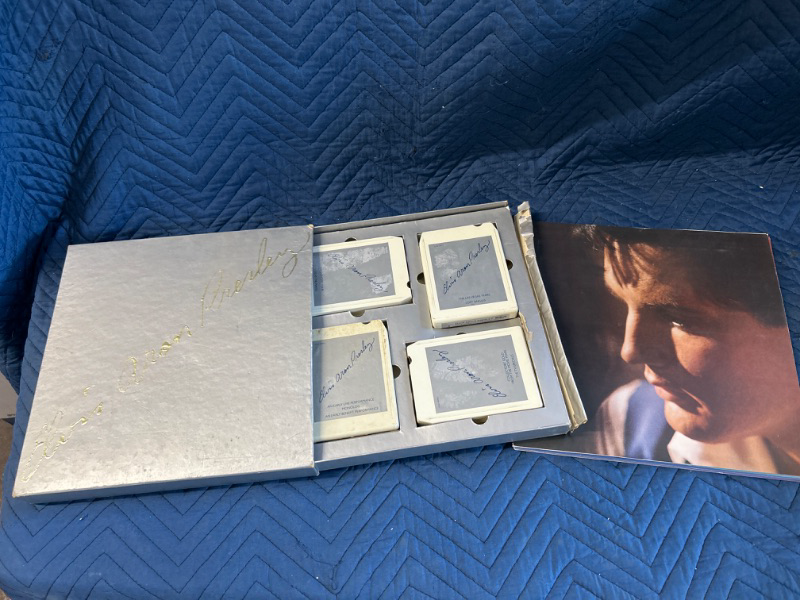 Photo 1 of Elvis 25th anniversary limited edition #468 Four  8-track tape set booklet inside is coming apart and box is a little beat up 