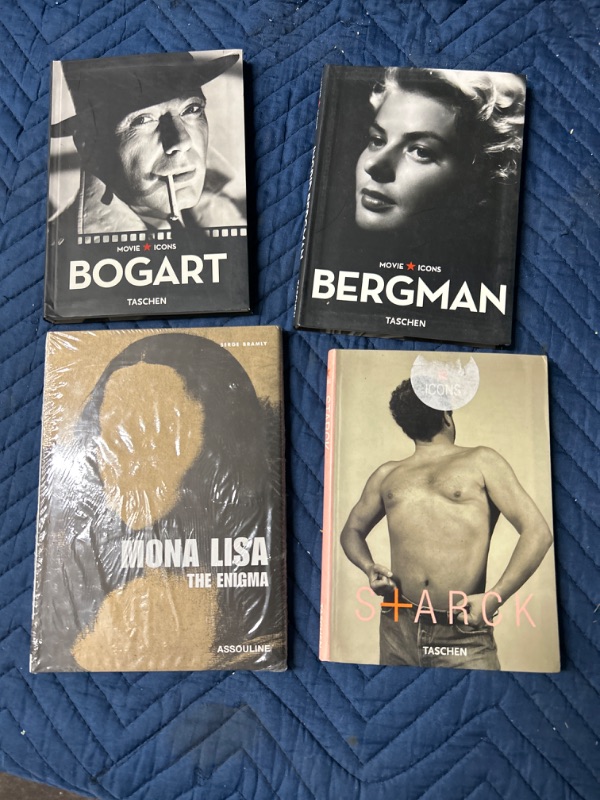 Photo 1 of 4 small books about Bogart Bergman Starck and Mona Lisa 