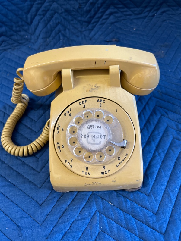 Photo 1 of Vintage yellow telephone 