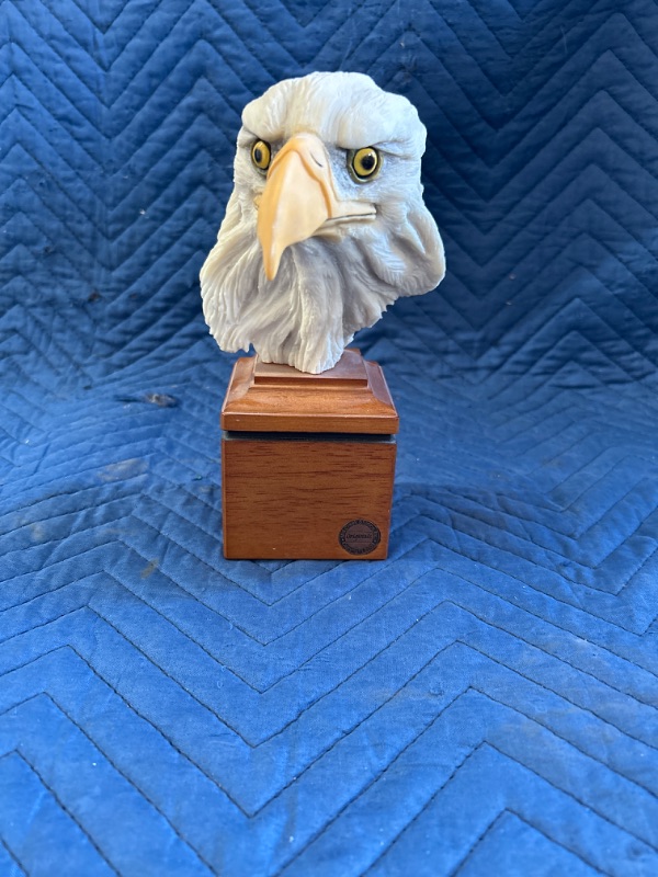 Photo 1 of Mill Creek Studios Eagle head sculpture by Denny Edwards 8 inches tall