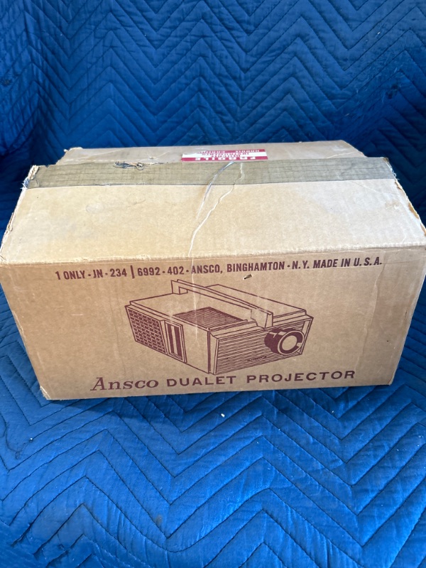 Photo 1 of Vintage Ansco Dualet slide projector in original box 