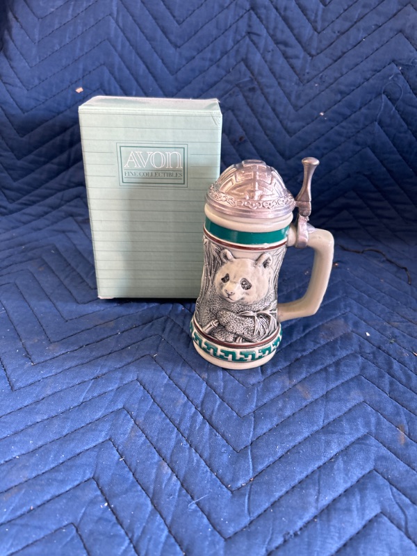 Photo 1 of Avon Vintage new in box Mini Panda Stein 