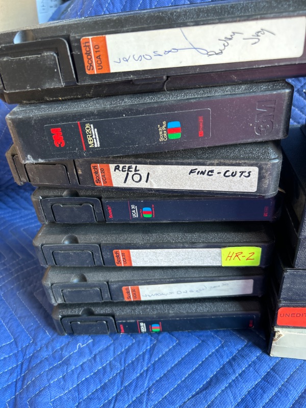 Photo 2 of Lot of oversize TV Broadcast videocassettes(not VHS) from the 1980's some are from Old Las Vegas show Les Sorcery from Magician Johnny Thompson estate 