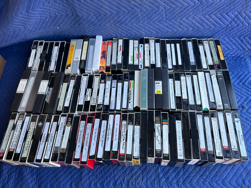 Photo 1 of Lot of Home or studio made VHS tapes Of magicians  from the 1980's some are from Old Las Vegas show Les Sorcery from Magician Johnny Thompson estate 