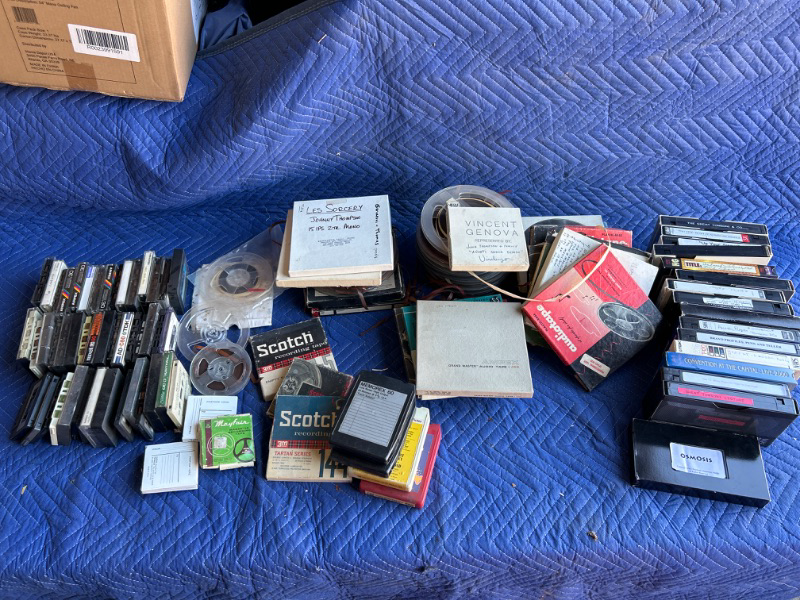 Photo 1 of Lot of Home or studio made reel to reel and  VHS tapes Of magicians  from the 1980's some are from Las Vegas  from Magician Johnny Thompson estate 