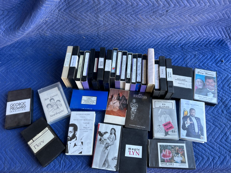 Photo 1 of Lot of Home or studio made VHS tapes Of magicians  from the 1980's  from Magician Johnny Thompson estate 