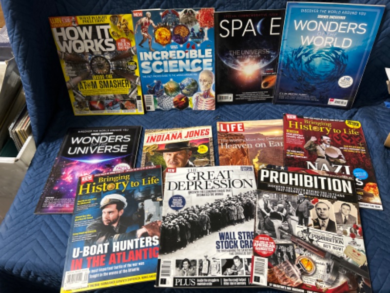 Photo 1 of 11 magazines about science and history 