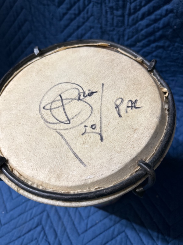 Photo 1 of Signed drum unknown signature 10" tall