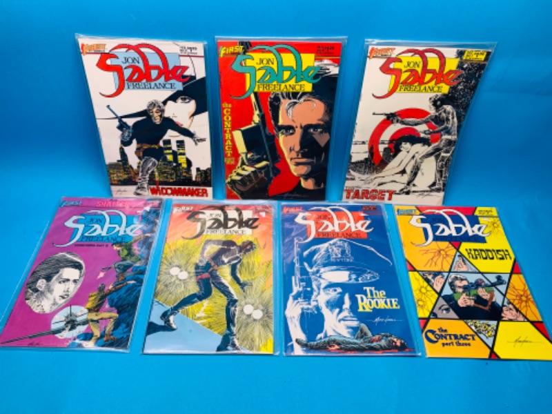 Photo 1 of 461570…vintage sable collectible comics in plastic sleeves 