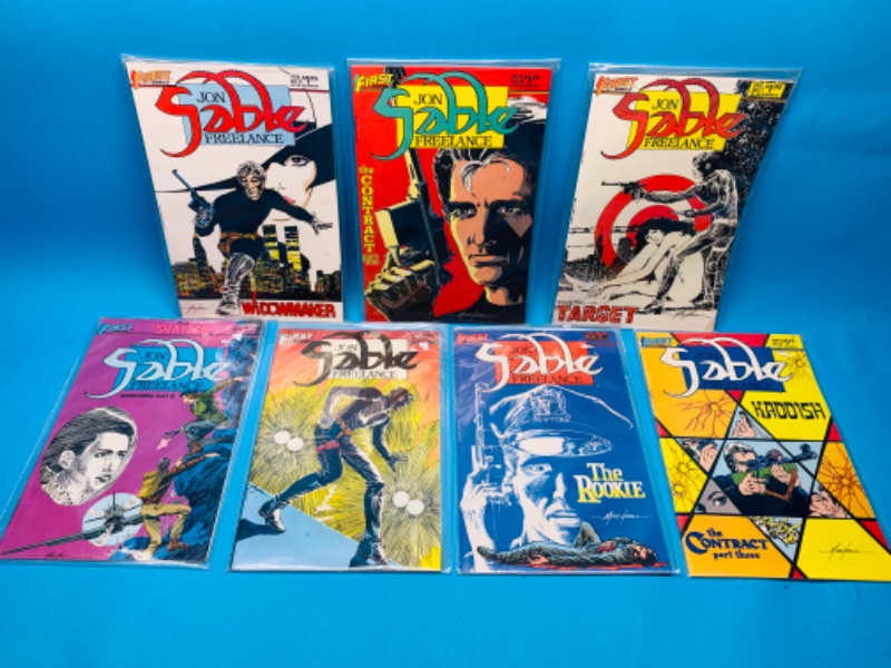 Photo 1 of 461570…vintage sable comics in plastic sleeves 