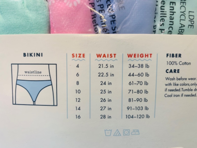 Photo 2 of 461598… 14 pairs of girls bikinis panties size 14 