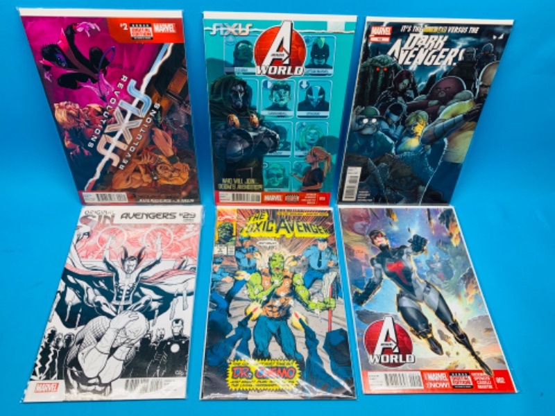 Photo 1 of 461607…6 avengers collectible comics in plastic sleeves 
