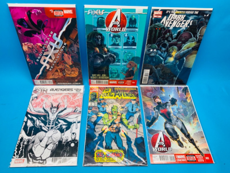 Photo 1 of 461607…6 avengers comics in plastic sleeves 