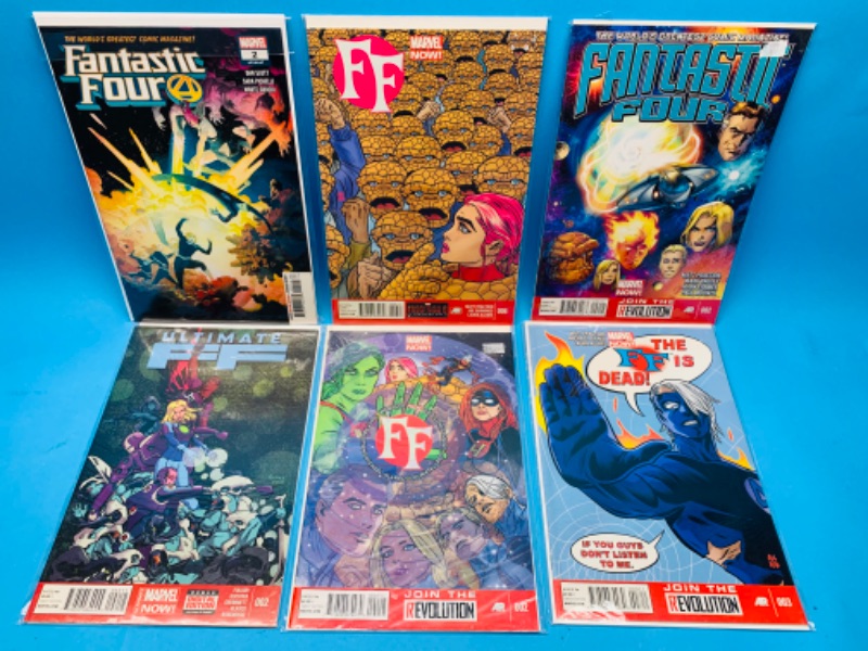 Photo 1 of 461608…6 fantastic four comics in plastic sleeves 