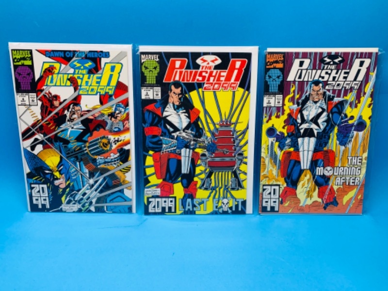 Photo 1 of 461609…3 punisher comics in plastic sleeves 