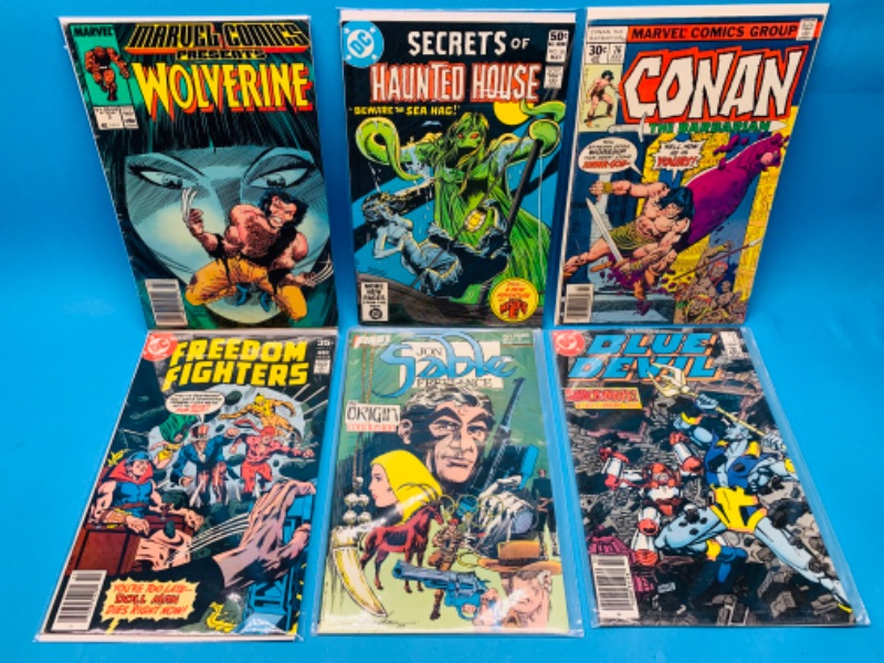 Photo 1 of 461612…6 vintage comics in plastic sleeves 