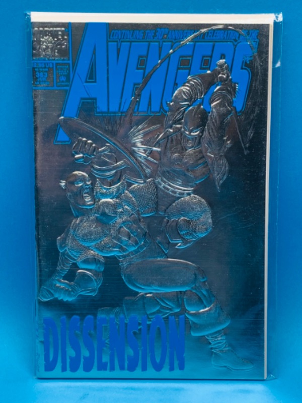 Photo 2 of 461615…foil chrome cover avengers comic 363 in plastic sleeve 