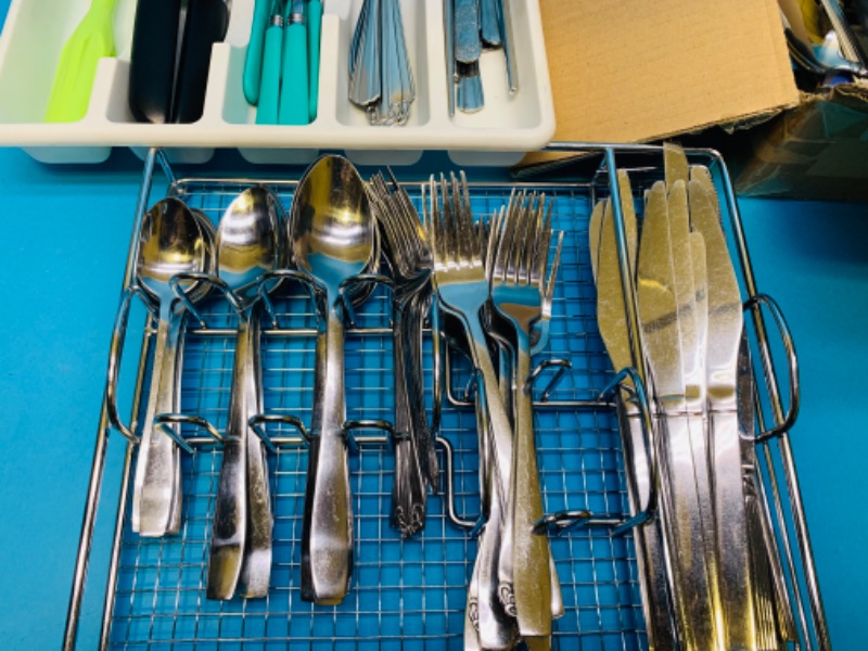 Photo 1 of 461633…misc kitchen flatware and utensils 