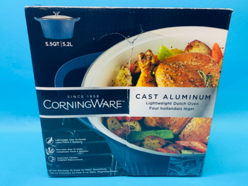 Photo 1 of 461707…corningware cast aluminum 5.5 qt. Dutch oven 